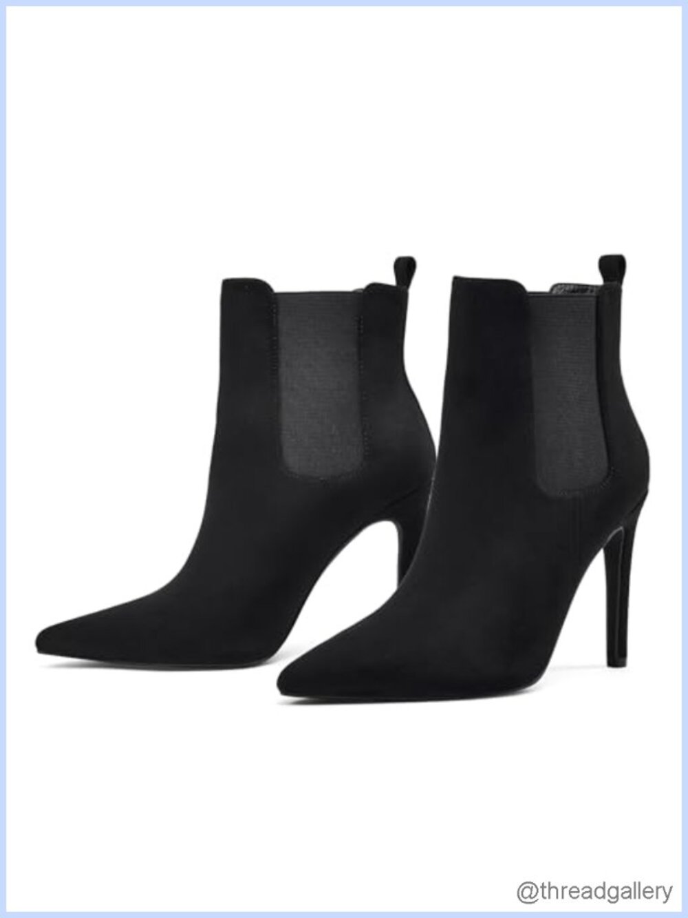 Women's Synthetic Leather Pointed Toe High Heel Ankle Boots